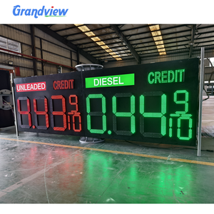 ป้ายโฆษณาดิจิทัล LED สำหรับปั๊มน้ำมัน ป้ายเสาโฆษณาภายนอกอาคาร ระดับการป้องกันน้ำและฝุ่น IP65 ผลิตจากอลู<span class=keywords><strong>มิ</strong></span><span class=keywords><strong>เนียม</strong></span>อัลลอยด์ เหมาะสำหรับสำนักงานและ<span class=keywords><strong>ร้าน</strong></span>ค้า - Product Image 2