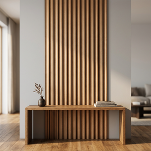 Minimalist Aluminum Composite <b>Panel</b> 6mm Thickness <b>Wooden</b> Surface Indoor Living Room Sound Insulation Fireproof Custom Length - Product Image 2