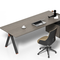 Table en Mdflam au design moderne en PVC GAZELLE Bureau de direction Gestionnaire de meubles Bureau + table basse