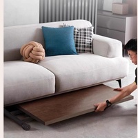 Table basse relevable convertible en table à manger, table multifonction pliable pour petit espace, salon
