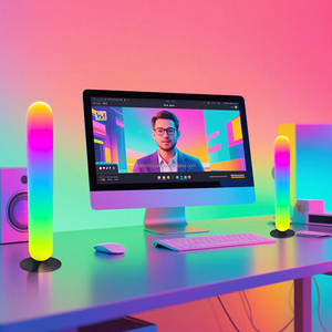 ไฟแถบ LED อัจฉริยะพร้อมรีโมทควบคุม RGB ไฟ LED รถกระบะสำหรับเล่นเกมทีวีตกแต่งบรรยากาศเดสก์ท็อปแสงโดยรอบ - Product Image 6