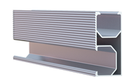 Système de structure de montage de panneaux solaires en alliage d'aluminium sur mesure, profil de support PV Xiamen