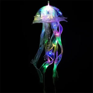 Linterna de medusas brillante colorida barata, luz nocturna para habitación de niñas, luz colgante decorativa para suministros de fiesta de neón - Product Image 2