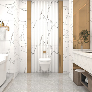 Modern Design 600x600mm Glossy White Marble Porcelain <strong>Tiles</strong> Standard Wall <strong>Ceramic</strong> <strong>Tiles</strong> for Hotel Interior Floor <strong>Border</strong> - Product Image 5