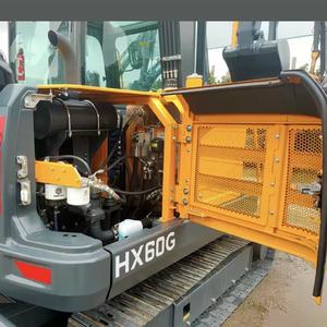 Excavatrice sur chenilles Hyundai HX60G d'occasion, 5,8 tonnes, mini-pelleuse d'origine chinoise, modèle 2022, moteur, pompe, roulement certifiés - Product Image 4