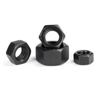 Écrou hexagonal en acier allié de grade 8, oxyde noir, UNC, ASME B18.2.2, pour machines lourdes