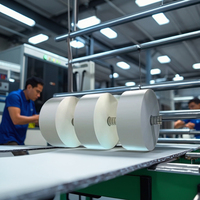 Rouleau de patchs en caoutchouc découpés sur mesure anti-moustiques en tissu non-tissé, absorption durable des huiles essentielles, haute adhérence, sans danger pour la peau