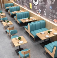Meubles de luxe modernes et légers pour restaurants commerciaux ensembles de canapés et de chaises pour cafétéria et maison