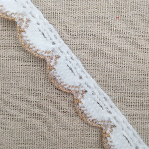 Accessoire imprimé en dentelle française de coton blanc de haute qualité décoratif pour les techniques de vêtements et de sacs - Product Image 6