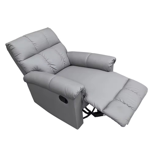Sillón <span class=keywords><strong>Reclinable</strong></span> Individual Giratorio de Cuero <span class=keywords><strong>Gris</strong></span> Moderno de Alta Calidad para Sala de Estar, Sillón <span class=keywords><strong>Reclinable</strong></span> Eléctrico, Sillón <span class=keywords><strong>Reclinable</strong></span> Tipo Lazy Sofa - Product Image 5