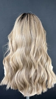 Perruques en dentelle blonde claire non traitées, cheveux humains, ligne de cheveux naturelle, cheveux vierges indiens bruts, vague lâche, perruques en dentelle frontale 13x4 en cheveux humains