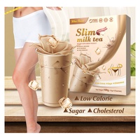 Thé au lait pour la perte de poids chez l'adulte, substitut de repas, amincissant, détoxifiant aux herbes, brûleur de graisse, poudre de shake nutritif pour les régimes détox