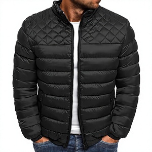 Wholesale <b>Men</b> Winter Puffer <b>Jacket</b> Bubble Quilted <b>Utility</b> Coat Warm Insulated Outerwear Custom Logo OEM ODM Manufacturer - Product Image 2