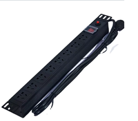 Zoyue Bower 13A 8 voies 19 pouces PDU en aluminium (type UK) pour racks de serveurs et armoires réseau de centres de données - En stock