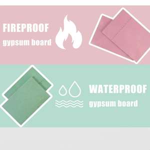 Plaques de plâtre en gros pour hôtels, surface en papier, gypse uni, résistantes à l'humidité, insonorisées et ignifuges - Product Image 4