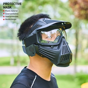 Masques complets, équipement de Protection CS, étiquette de tir à l'arc, casque noir, arc de Combat et flèche, accessoires de masquage de Paintball - Product Image 1
