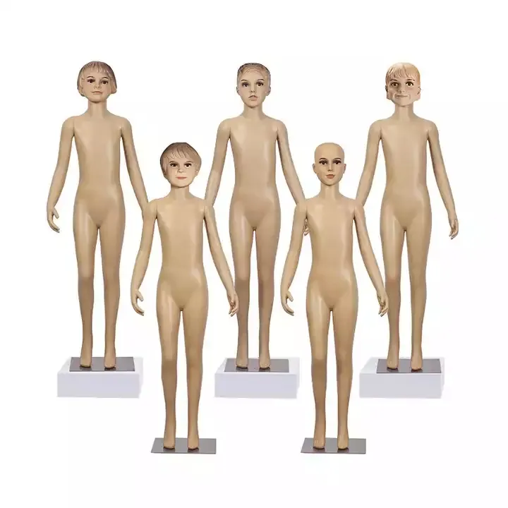 Mannequin pour enfants, fille et garçon, <span class=keywords><strong>Costume</strong></span> factice, corps entier en plastique, vêtements, magasin, vitrine