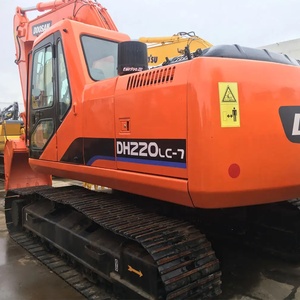 Excavatrice sur chenilles d'occasion Doosan DH220LC-7 de qualité supérieure, 22 tonnes, avec moteur, boîte de vitesses, pompe à engrenages, roulement et composants essentiels – En vente - Product Image 2