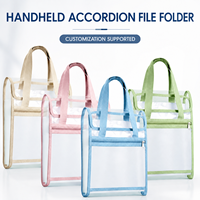 Carpeta de Archivo Transparente Tipo Acordeón, Bolsa de Almacenamiento de Gran Capacidad A4, Directo de Fábrica, para Papelería y Hojas Sueltas