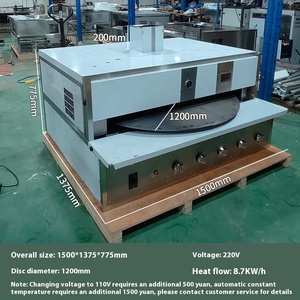 <span class=keywords><strong>Forno</strong></span> a Infrarossi Commerciale in Acciaio Inox da 80 cm per Panifici, a Gas Naturale, Girevole, per Pita, Tortilla e Pane Naan - Product Image 2