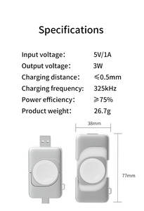 Универсальное зарядное устройство для часов, предлагающее отличную совместимость, небольшой размер, легкий дизайн с двумя портами - Product Image 6