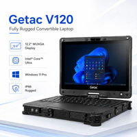Ordinateur portable convertible tout-terrain Getac V120 12,2 pouces, processeur Core Ultra 5, 1000 nits, écran tactile, IP66, pour le service sur le terrain