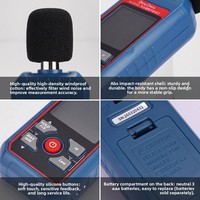 Dongcheng Noise Meter Decibel Detector Household Noise Monitor Handheld High-Precision Testing Instrument Temperature Humidity