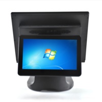 Sistema POS Táctil de Doble Pantalla de 17 Pulgadas, 1280*1024, Todo en Uno, Caja Registradora de Escritorio, Terminal POS de Doble Pantalla, Venta al Por Mayor de Fábrica