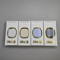 Kabel Data Retractable Pengisian Cepat 240W 5A Tipe-C ke Tipe-C 1 Meter untuk Ponsel