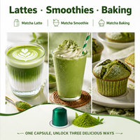 Capsule de thé Matcha biologique de qualité cérémoniale, neuve, scellée individuellement, pour latte, smoothie et pâtisserie, compatible OEM