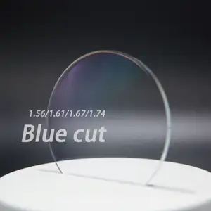 Manufacturer Optical lenses 1.74 aspheric HMC UV420 SV blue filter blue cut blue block lenses