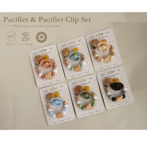 Özelleştirmek logosu BPA ücretsiz gıda güvenli silikon bebek emzik tutucu zinciri klip askı emzik için - Product Image 4