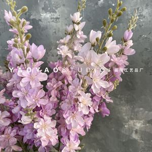 RK176 Nouvelle <span class=keywords><strong>Fleur</strong></span> Artificielle de Mariage Delphinium pour Décoration de Mariage et de Maison, Décoration de Chemin, <span class=keywords><strong>Fleur</strong></span> en Soie - Product Image 4