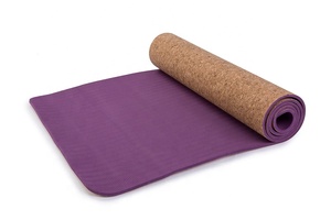 Estera <span class=keywords><strong>de</strong></span> yoga <span class=keywords><strong>de</strong></span> <span class=keywords><strong>corcho</strong></span> antideslizante, estera <span class=keywords><strong>de</strong></span> pilates resistente, ecológica, con logotipo personalizado impreso, TPE, resistente, venta al por mayor - Product Image 6