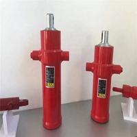 Mini vérin hydraulique télescopique multi-étages avec construction en acier et roulement pour remorque benne basculante, pression 250 bars