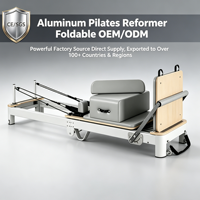 Platzsparender Pilates-Reformer aus Aluminiumlegierung, faltbar, professionelle Pilates-Maschine für zu Hause mit Box