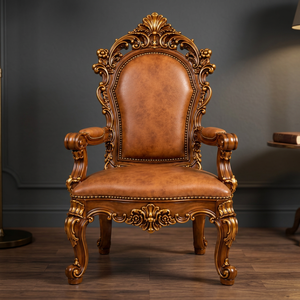 Maharaja Royal Throne <b>Chair</b>-Solid Wood Traditional Design Durable Commercial Hotel Wedding <b>Chair</b> - Product Image 5
