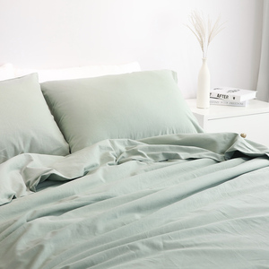 October sương Sage siêu mềm Duvet cover tecel <span class=keywords><strong>Comforter</strong></span> Cover <span class=keywords><strong>Set</strong></span> 3 miếng Vua Kích thước <span class=keywords><strong>bedding</strong></span> <span class=keywords><strong>Set</strong></span> với nút đóng cửa - Product Image 5