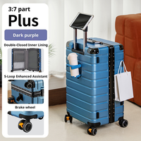Valise PC de luxe extra-large, élégante et classique, avec roues pivotantes, séparation sec/humide, robuste, durable et épaissie