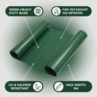 Bâche de camion et de remorque 1000D 20x20 600-900GSM en polyester non tissé PVC 100% robuste, anti-UV, unie et imperméable