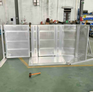 โครงหลังคาโค้งรูปทรงโดมวัสดุอะลูมิเนียมอัลลอยโครงแบบกำหนดขนาดเองสำหรับลำโพงอาร์เรย์ไฟและสาย - Product Image 3