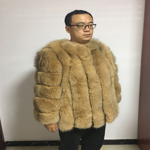 2019 Vendita Calda <span class=keywords><strong>Cappotto</strong></span> di Pelliccia di Volpe Con La Banda di Design/Giacca di Pelliccia di Modo - Product Image 4