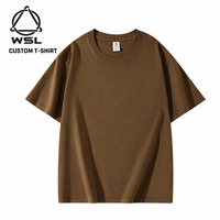 Kaos Vintage Oversized Heavyweight Acid Wash 100% Katun untuk Pakaian Kasual Unisex