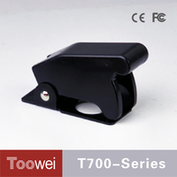 Cache-poussière pour interrupteurs à bascule, capuchon de protection en plastique pour interrupteur à bascule, rouge et noir