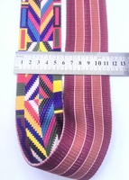 Sangle de sac en polyester épaissi de 55 mm, sangle colorée en chevron pour bagages, accessoires vestimentaires, décoration de vêtements