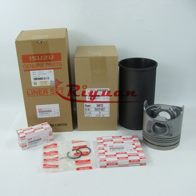 Genuine Japan 6HK1 Cylinder Liner Assembly 1-87814206-0 187814-2060 1878142060 XBSA01 XBSS01 for Isuzu Machinery Engine Parts
