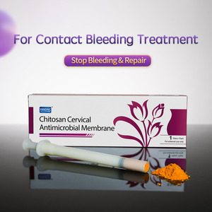 Membrana Cervical Antimicrobiana <span class=keywords><strong>de</strong></span> Quitosano <span class=keywords><strong>de</strong></span> Alta Eficacia para el <span class=keywords><strong>Tratamiento</strong></span> <span class=keywords><strong>de</strong></span> Hemorragias por Contacto y <span class=keywords><strong>la</strong></span> Reparación Cervical Post-Coital - Product Image 1