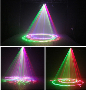 Ánh sáng laser DJ 4 ống kính ánh sáng laser hiển thị 4-Eye 4 đầu vuông hai lớp RGB đầy đủ màu sắc Laser - Product Image 6