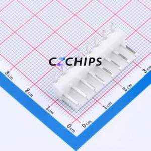 HDGC3963WR-8P Wire-to-Board Pin Header Bent Lead Through Hole Connector 1x8P 3.96mm Right Angle Insert VH - Product Image 1