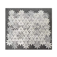 Mosaïque de marbre à motifs floraux, carrelage en pierre chaude, marbre pour murs et sols